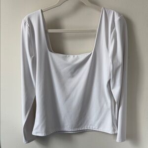 Express White Long Sleeve Top